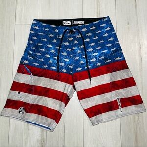Pelagic America USA Sharkskin Boardshorts 🇺🇸